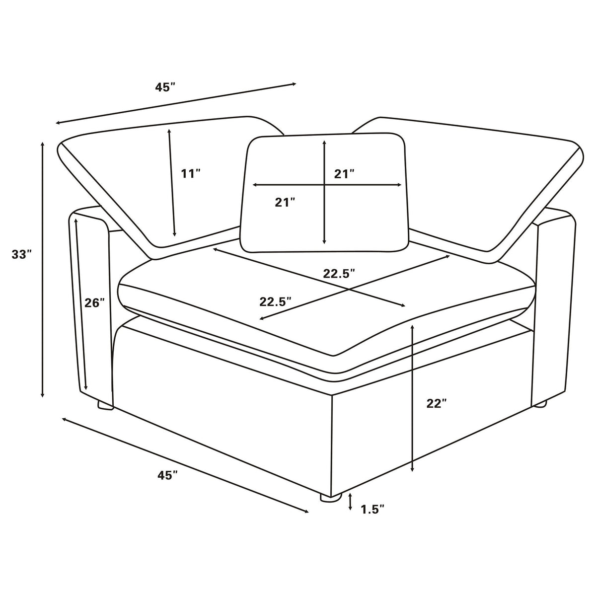 Segoura - Modular Sectional With Ottoman