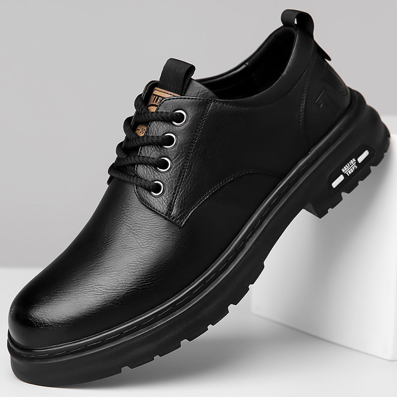Retro Outdoor Men's Shoes Big Toe Casual Leather Shoes