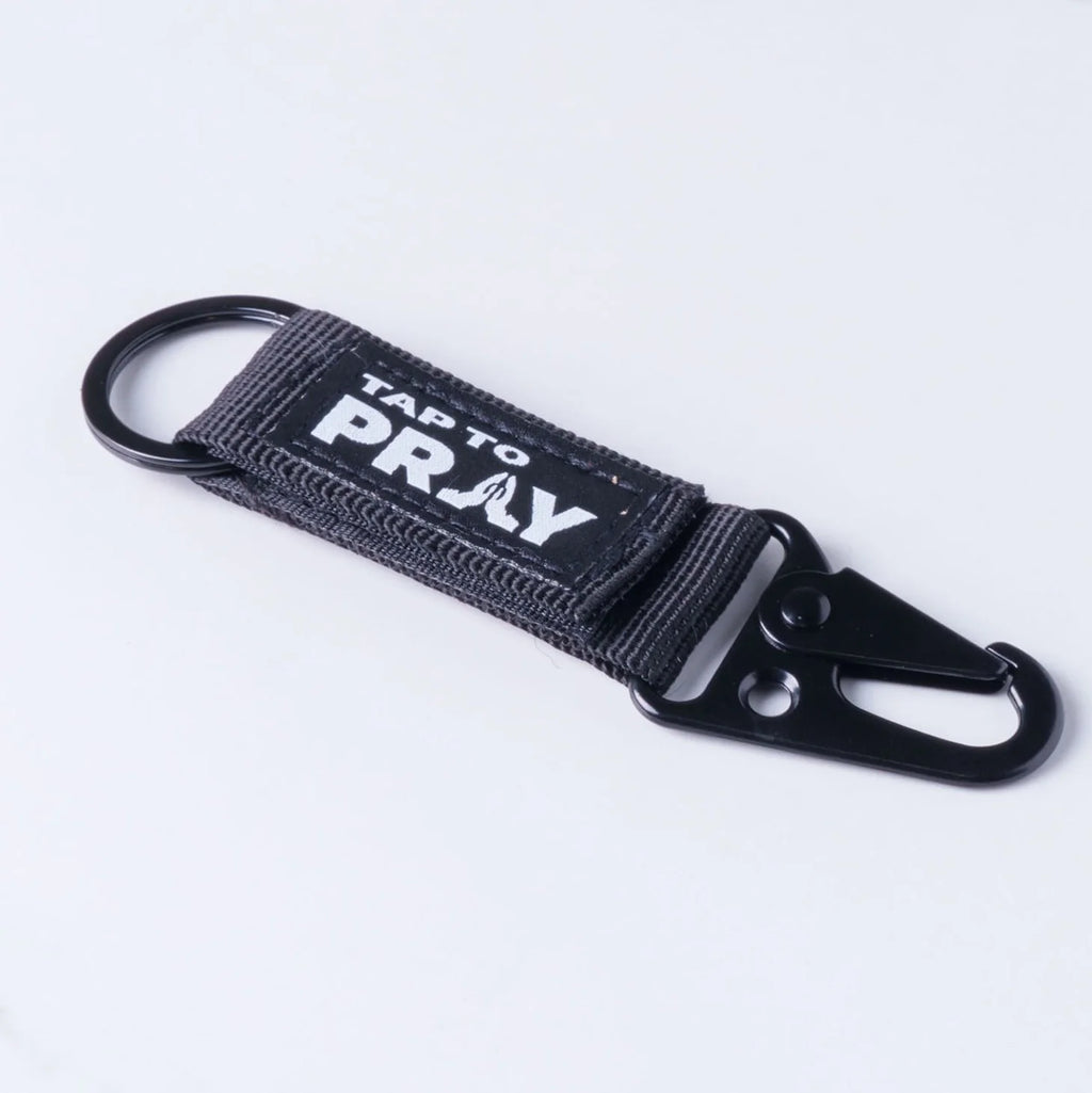 Tactical Carabiner Tap to Pray Keychain