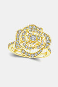 Sparkala™ Flower Shape Ring (Platinum, Yellow Gold or Rose Gold over Sterling Silver)