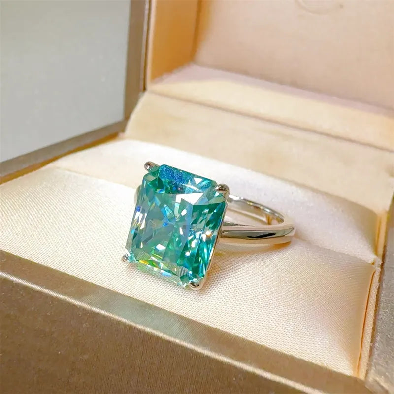 2 Carat 925 Sterling Silver Sparkala™ Rectangle Shape Ring