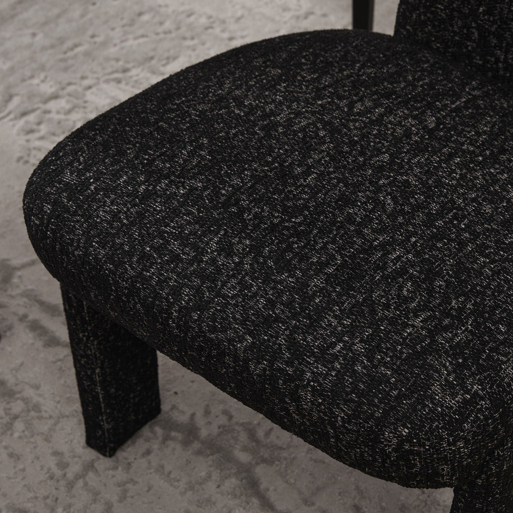 Armless Curved Back Accent Chairs
