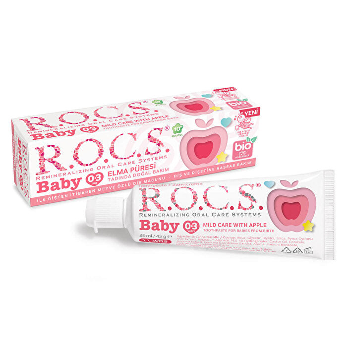 ROCS Baby 0-3 Years Toothpaste 35 ml / Apple Puree