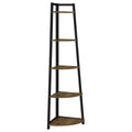 5 Tier Corner Bookcase - Brown