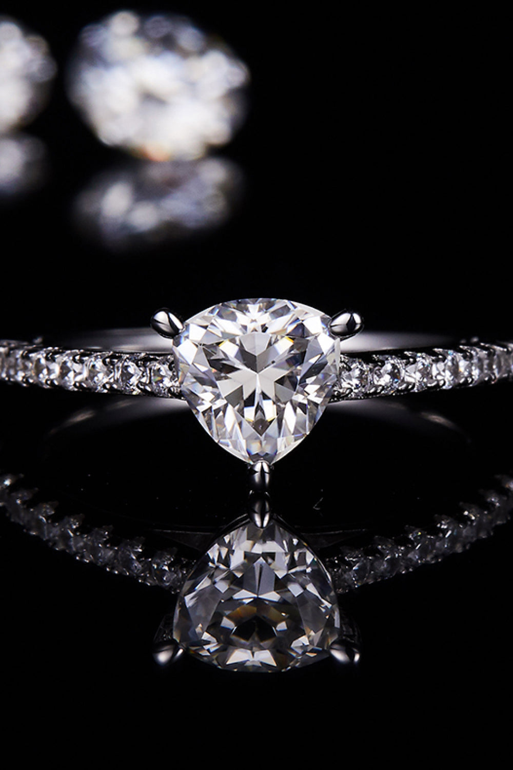 1 Carat Trillion-Cut Sparkala™ Platinum Over Pure Sterling Silver Ring