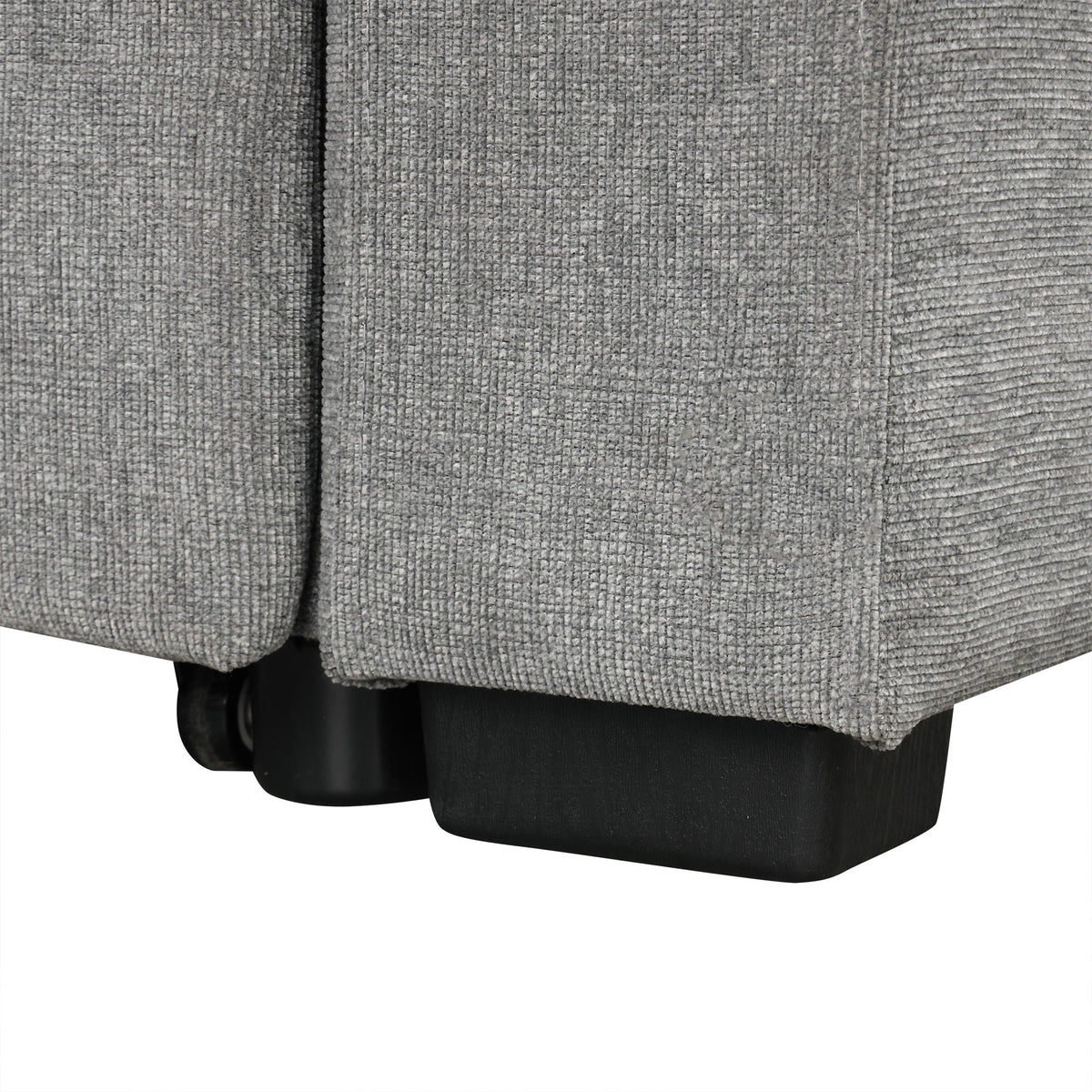 Modern U-Shaped Sectional Sofa Convertible Pull-Out Sofa Bed With USB Ports And Cup Holders