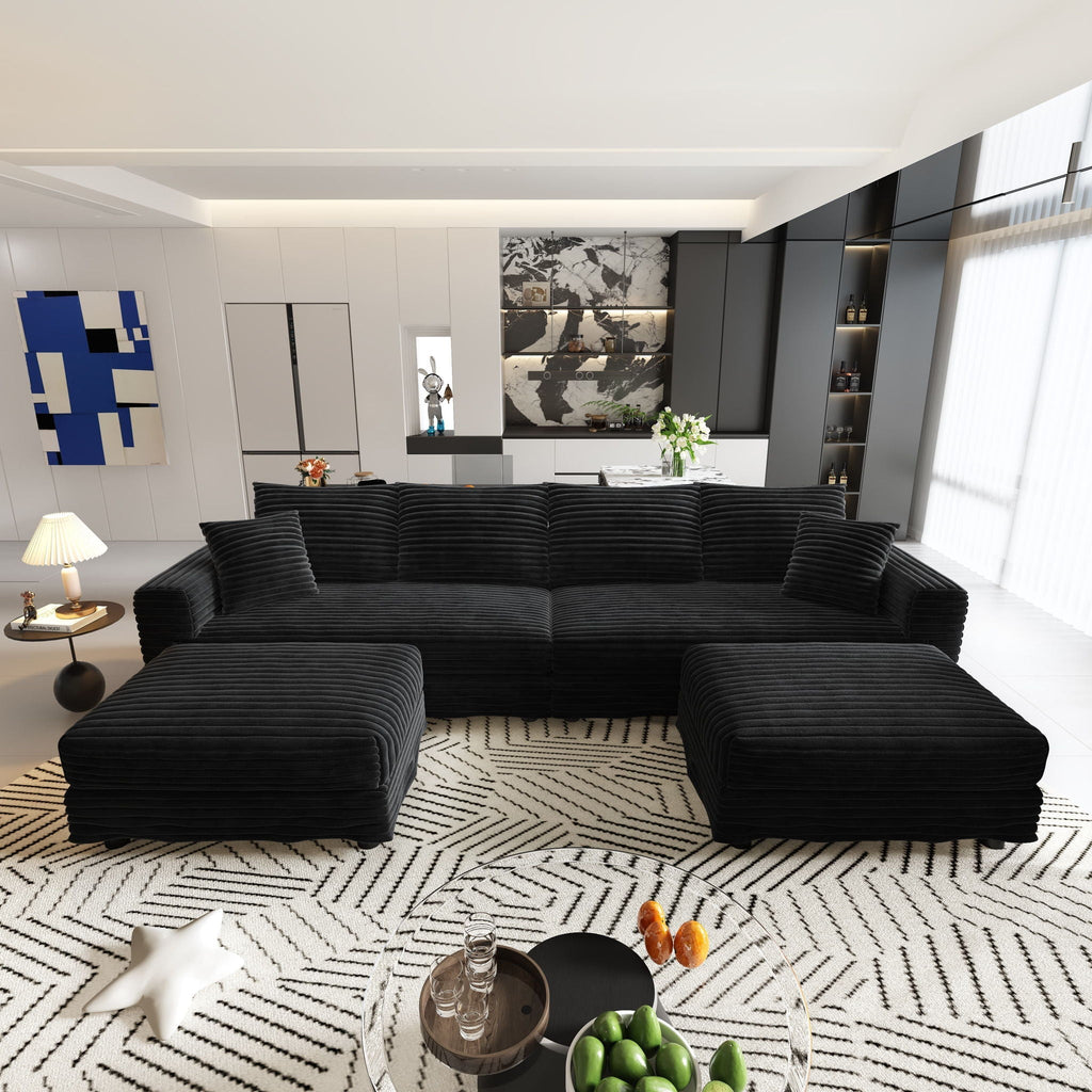 Modern Comfy Upholstered Sofa Cloud Couch & Deep Seat Couches