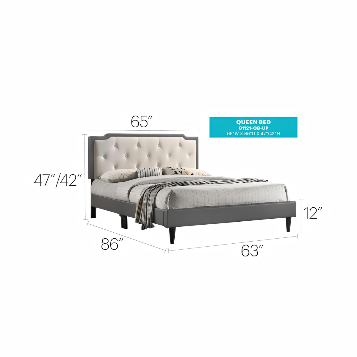 Bed (All in One Box) - Two Tone