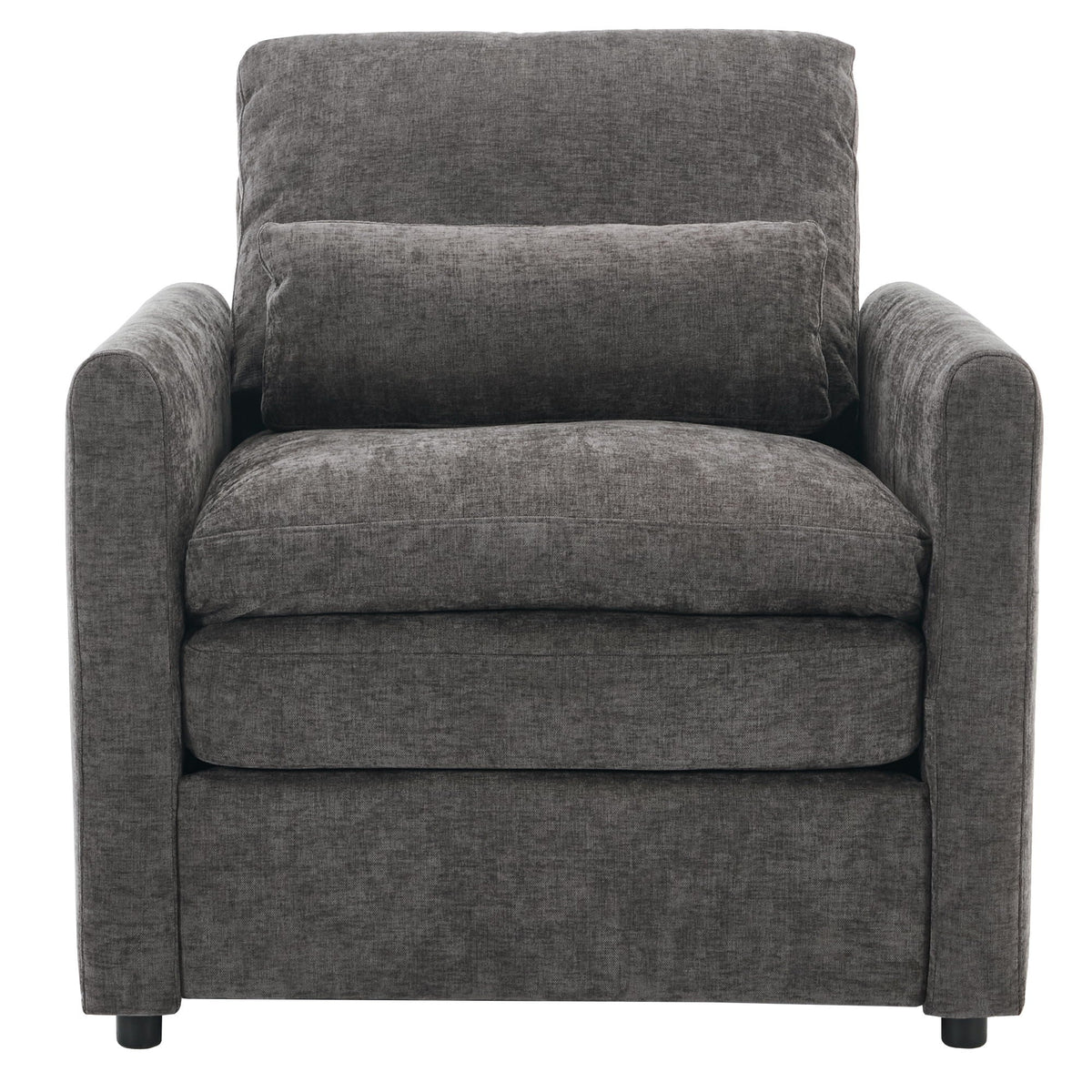 Cozy Upholstered Cushion Armchair For Living Room