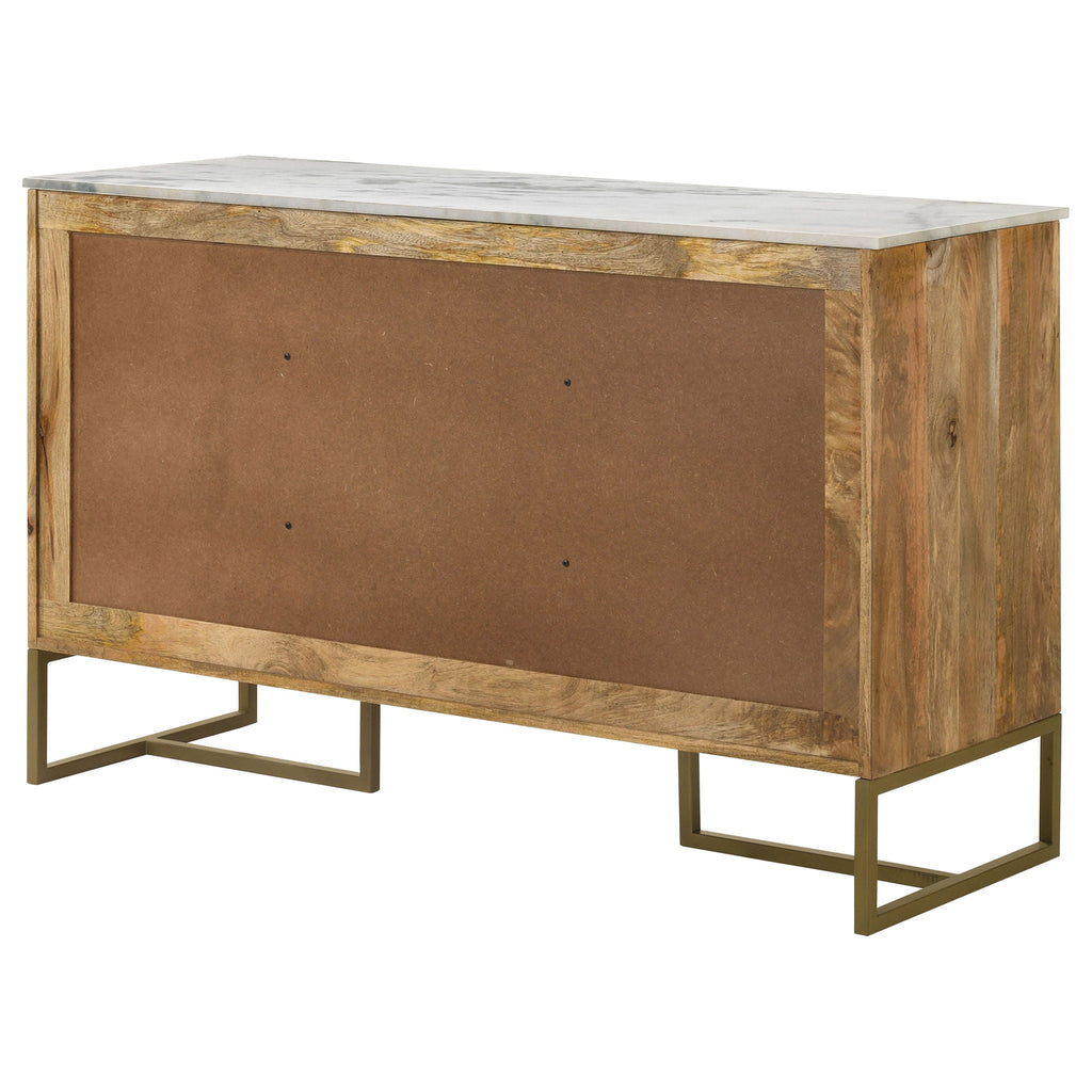 Paloma - 3 Door Herringbone Accent Cabinet - Natural