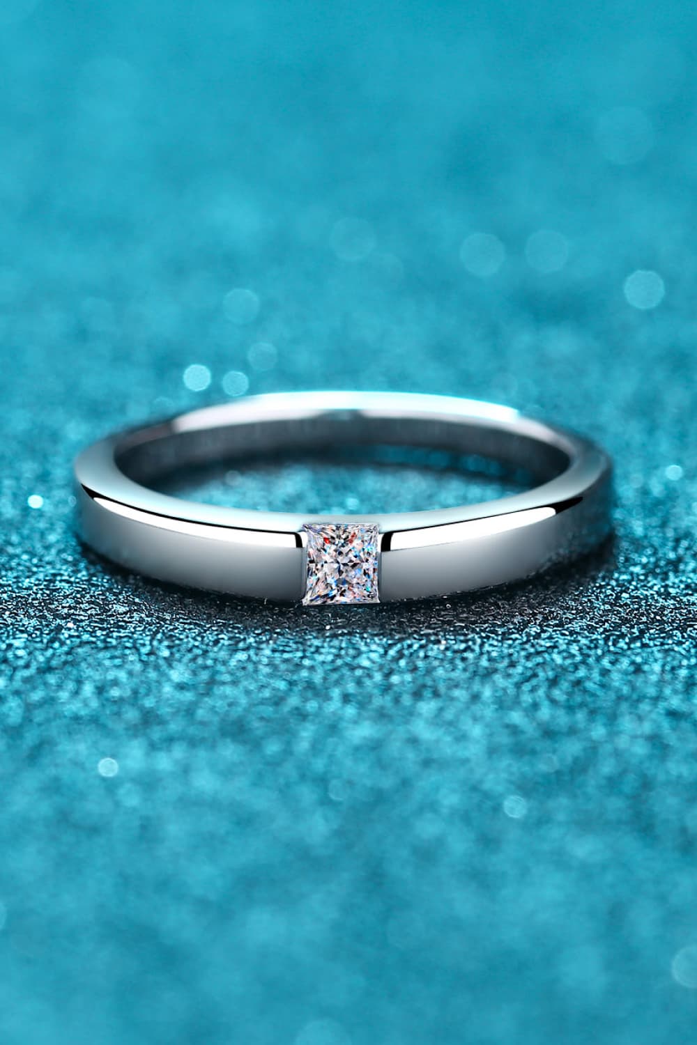 Inlaid Sparkala™ Rhodium-Plated Ring