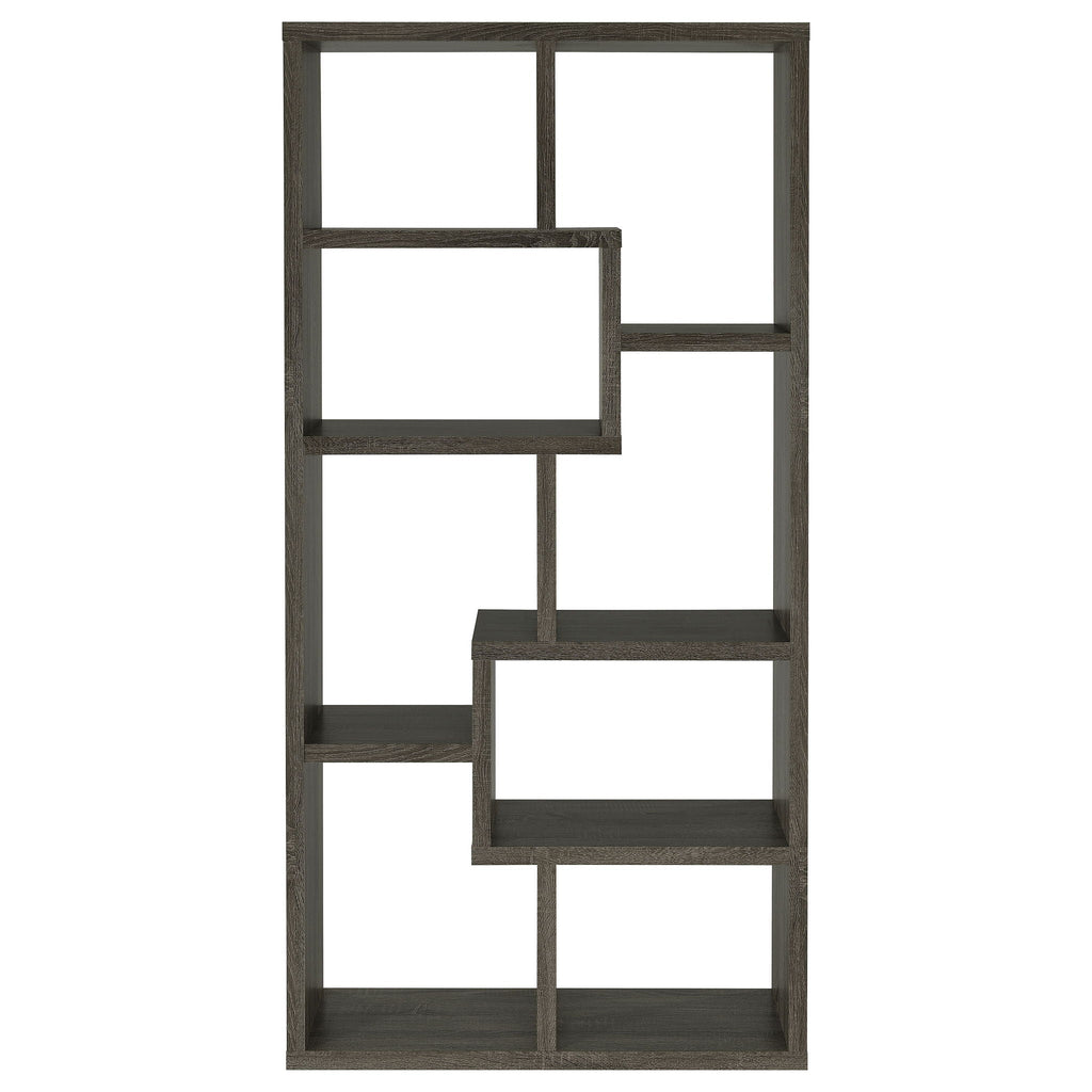 8 Shelf Geometric Bookcase