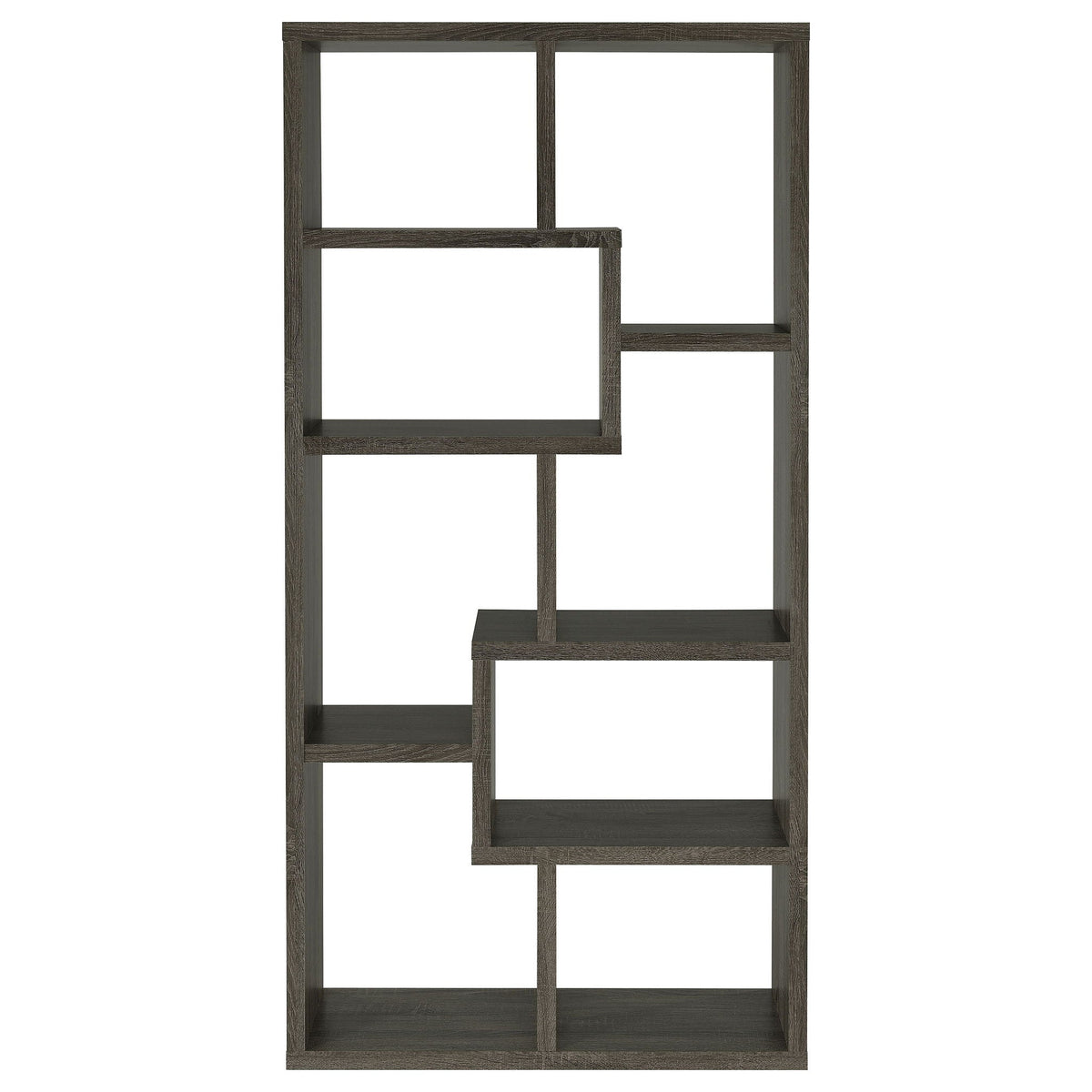 8 Shelf Geometric Bookcase