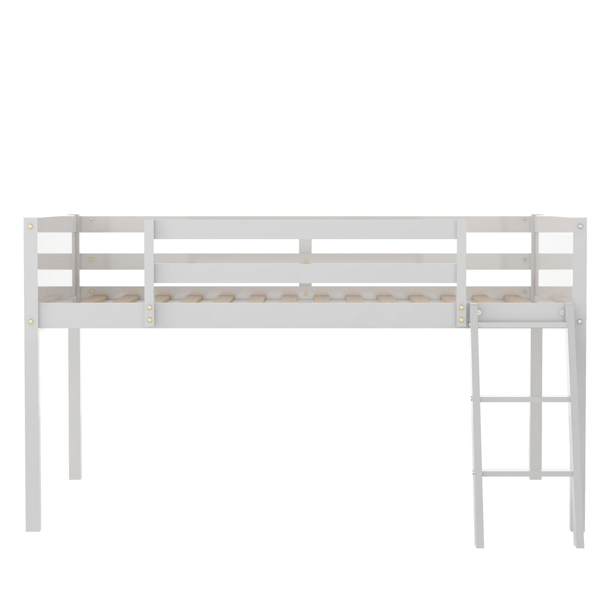 Low Loft Bed With Adjustable Ladder