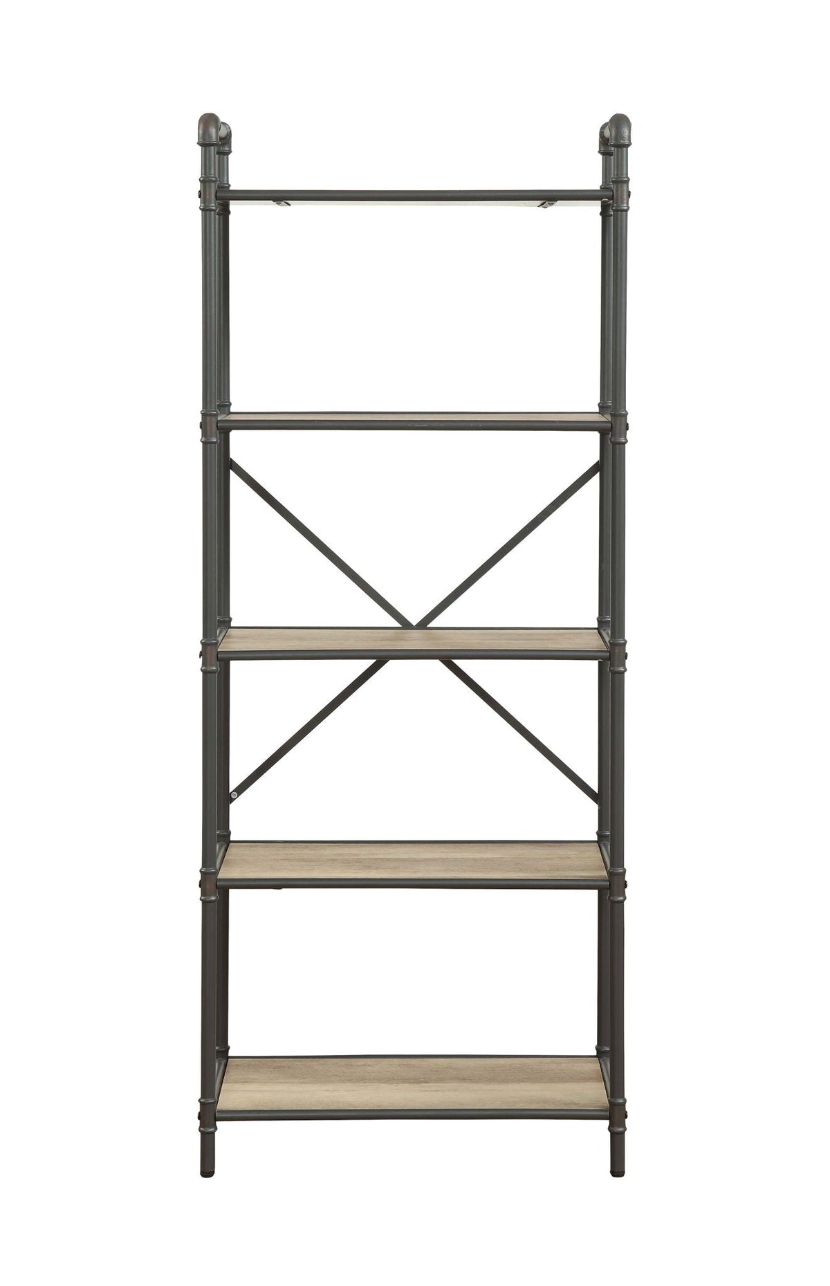 Itzel Bookshelf - Antique Oak / Sandy Gray