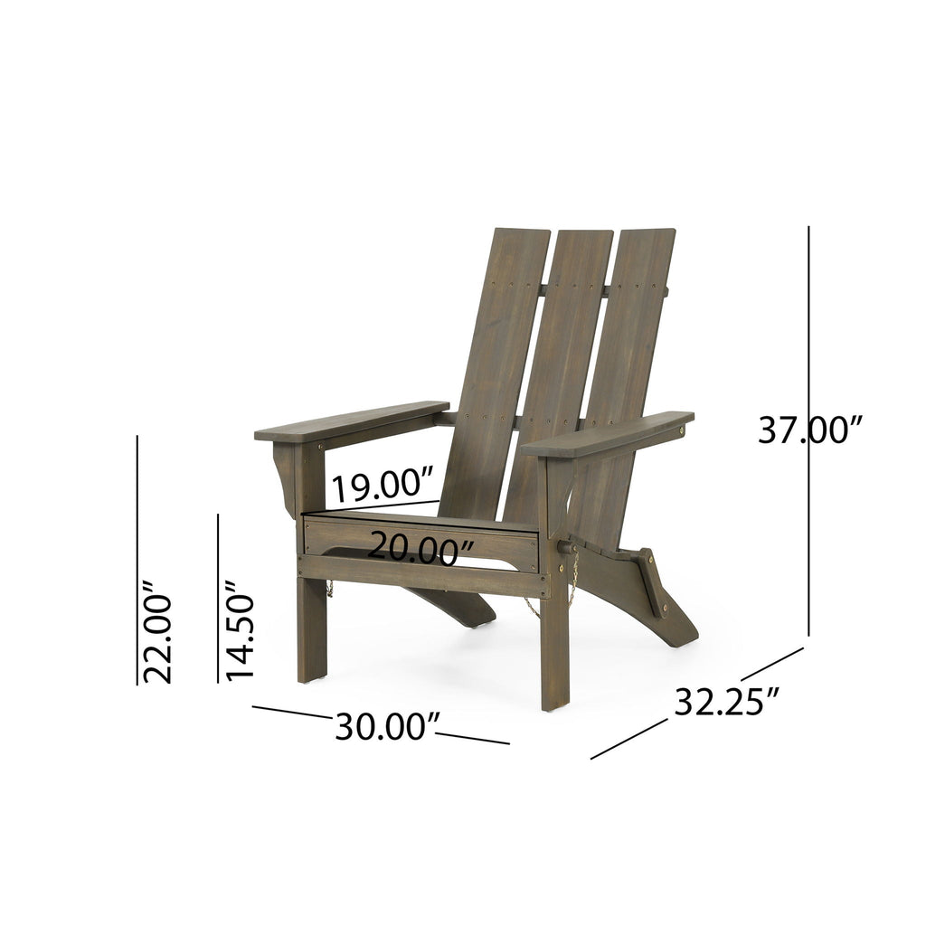 Aurascape Outdoor Comfort Foldable Adirondack Chair