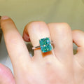 2 Carat 925 Sterling Silver Sparkala™ Rectangle Shape Ring