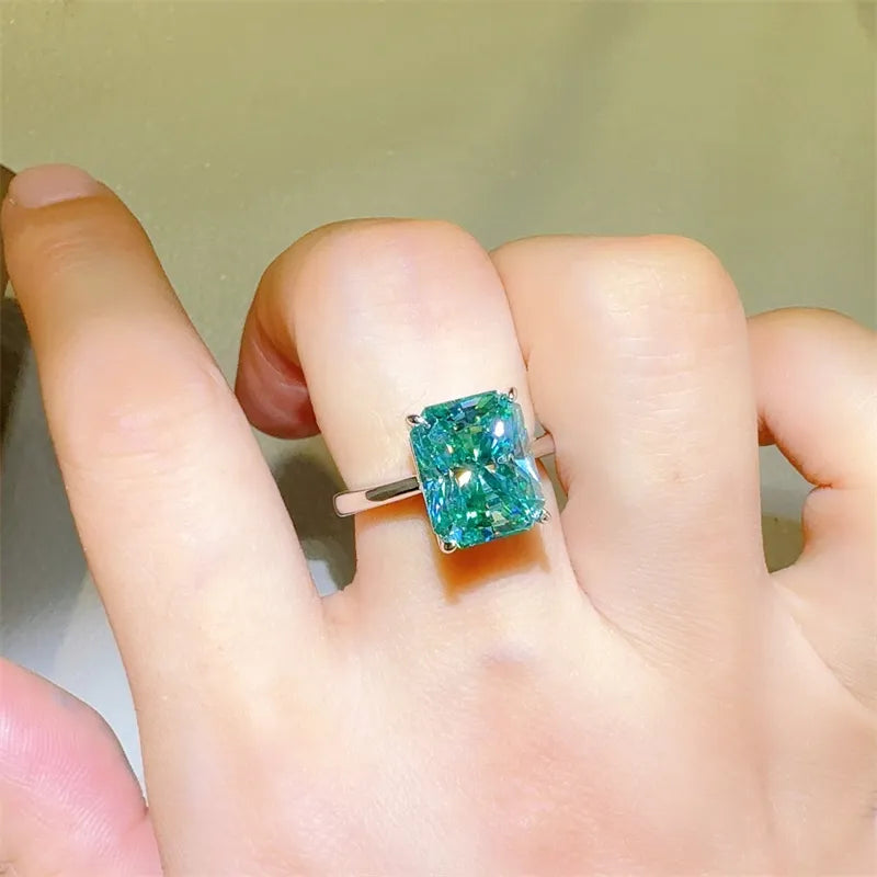 2 Carat 925 Sterling Silver Sparkala™ Rectangle Shape Ring
