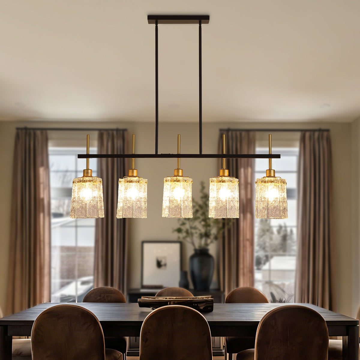 Modern Farmhouse 5-Light Dining Room Chandelier