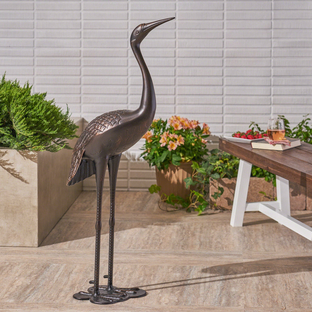 Sunny Outdoor 43 Inch Aluminum Crane in Shiny Copper Finish
