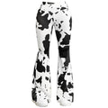Leopard-print Hip-lifting Tight Leggings Straight-leg Bootcut Pants