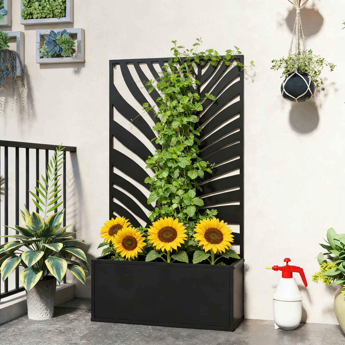 Freestanding Plant Bed, Wall Mounted Flower Bed, Raised Garden Bed