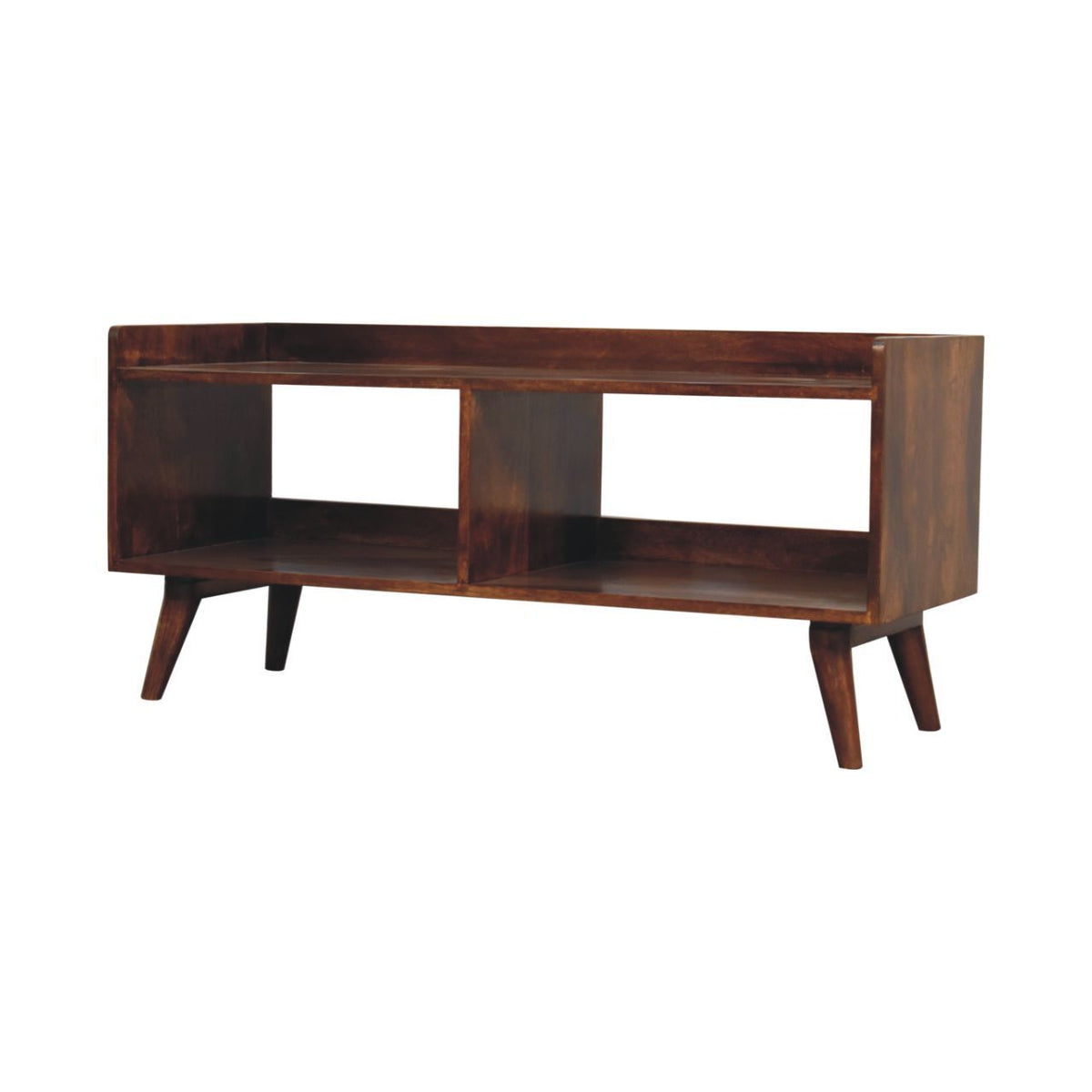 Open Top Media Unit - Brown