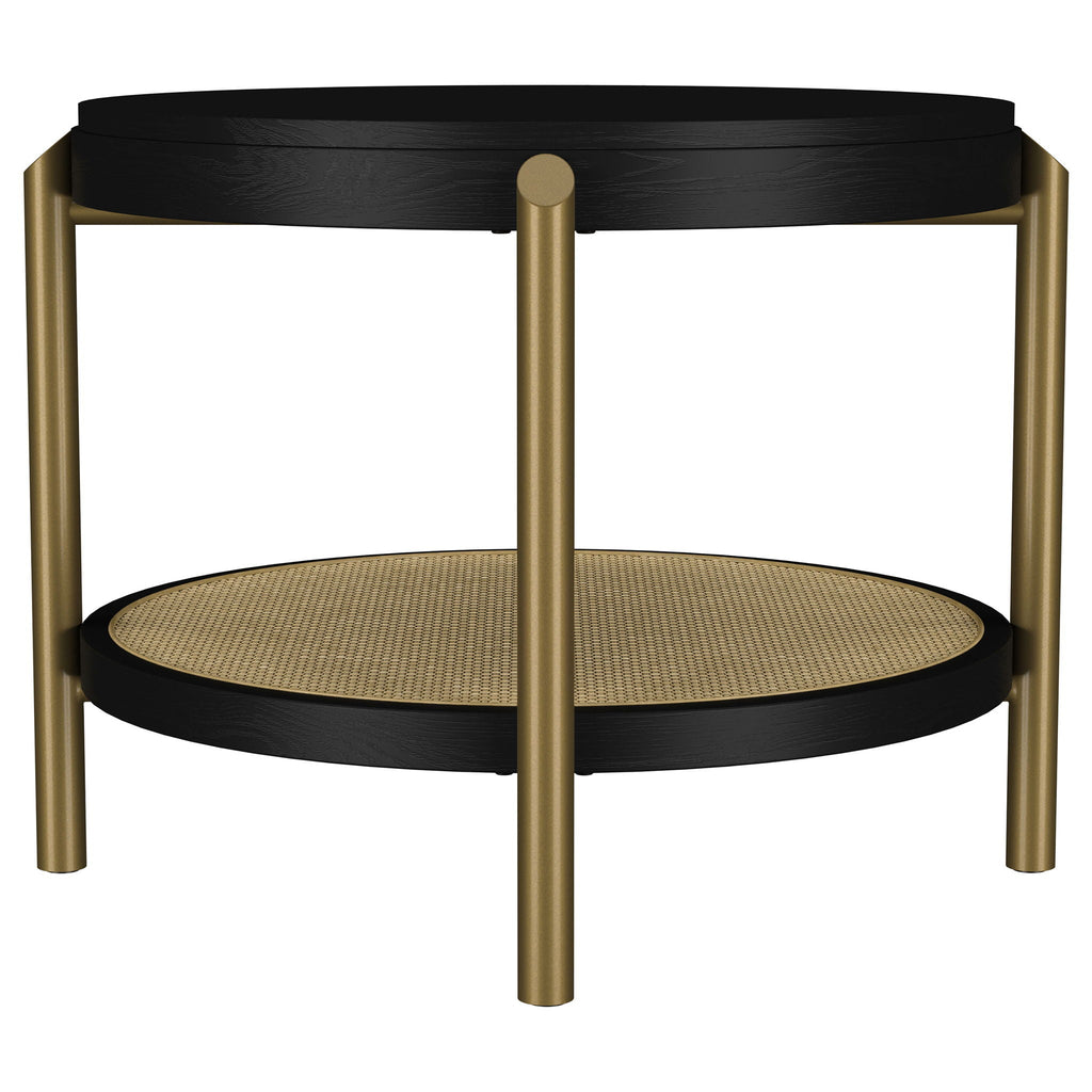 Benson - Round Table With Storage Shelf