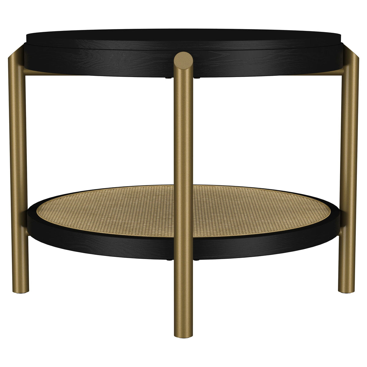Benson - Round Table With Storage Shelf