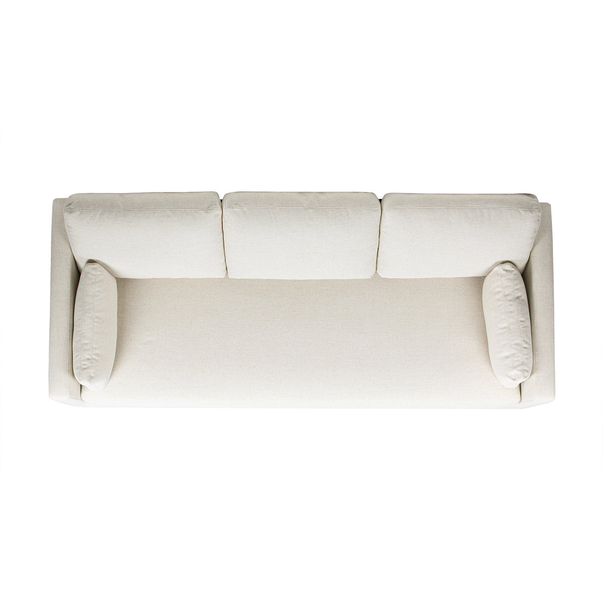 Knox 84' Modern Farmhouse Sofa, Flax White Linen