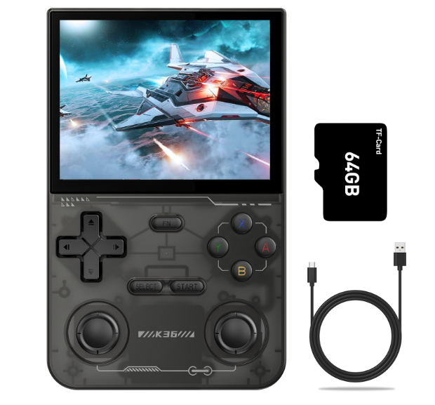 Retro Handheld Game Console – 3.5" IPS Screen, 16,000 Games, PSP/PS1/N64/Dreamcast