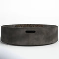 Fiber Reinforced Outdoor Fire Pit Table - Black / Gray
