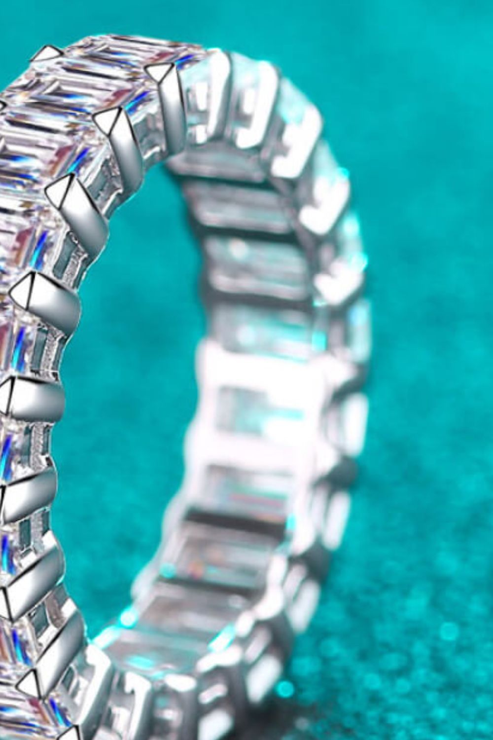 10.5 Carat Sparkala™ Rhodium Over Pure Sterling Silver Eternity Ring