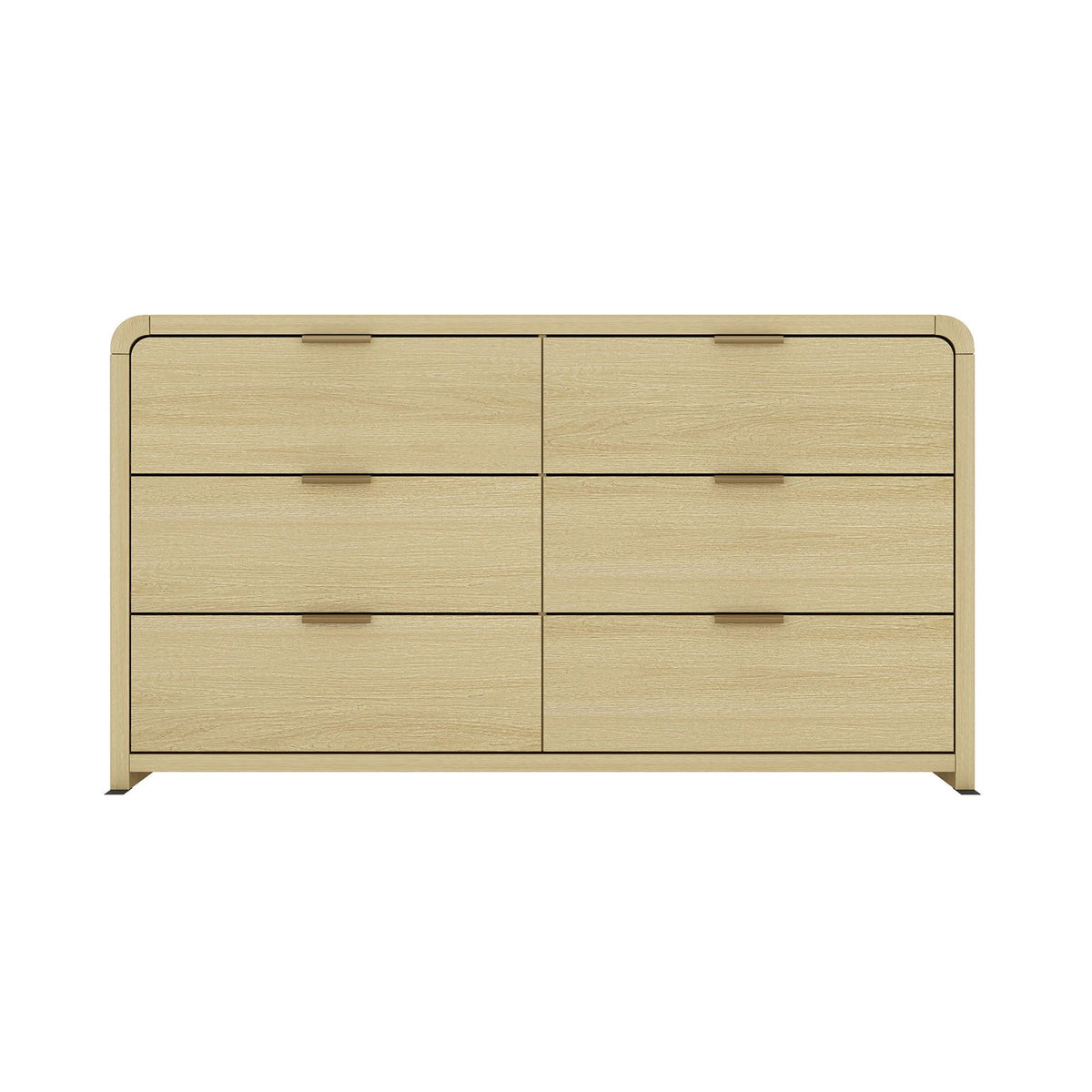 Grace - Double Dresser With 6 Drawers - Oak