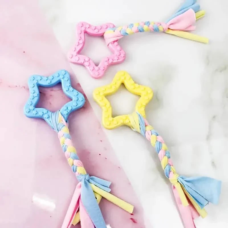 6-Pack: Puppy Teething Chew Toys with Interactive Ropes