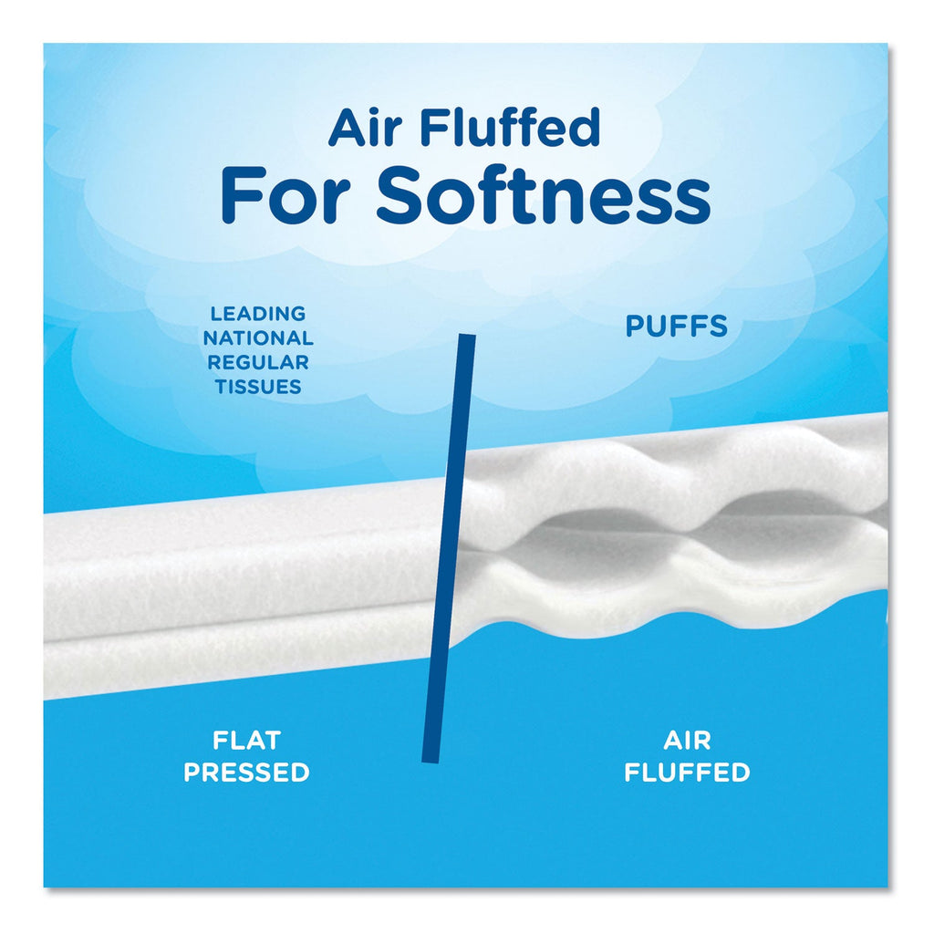 Puffs Ultra Soft Facial Tissue, 2-Ply, White, 56 Sheets/Box, 4 Boxes/Pack