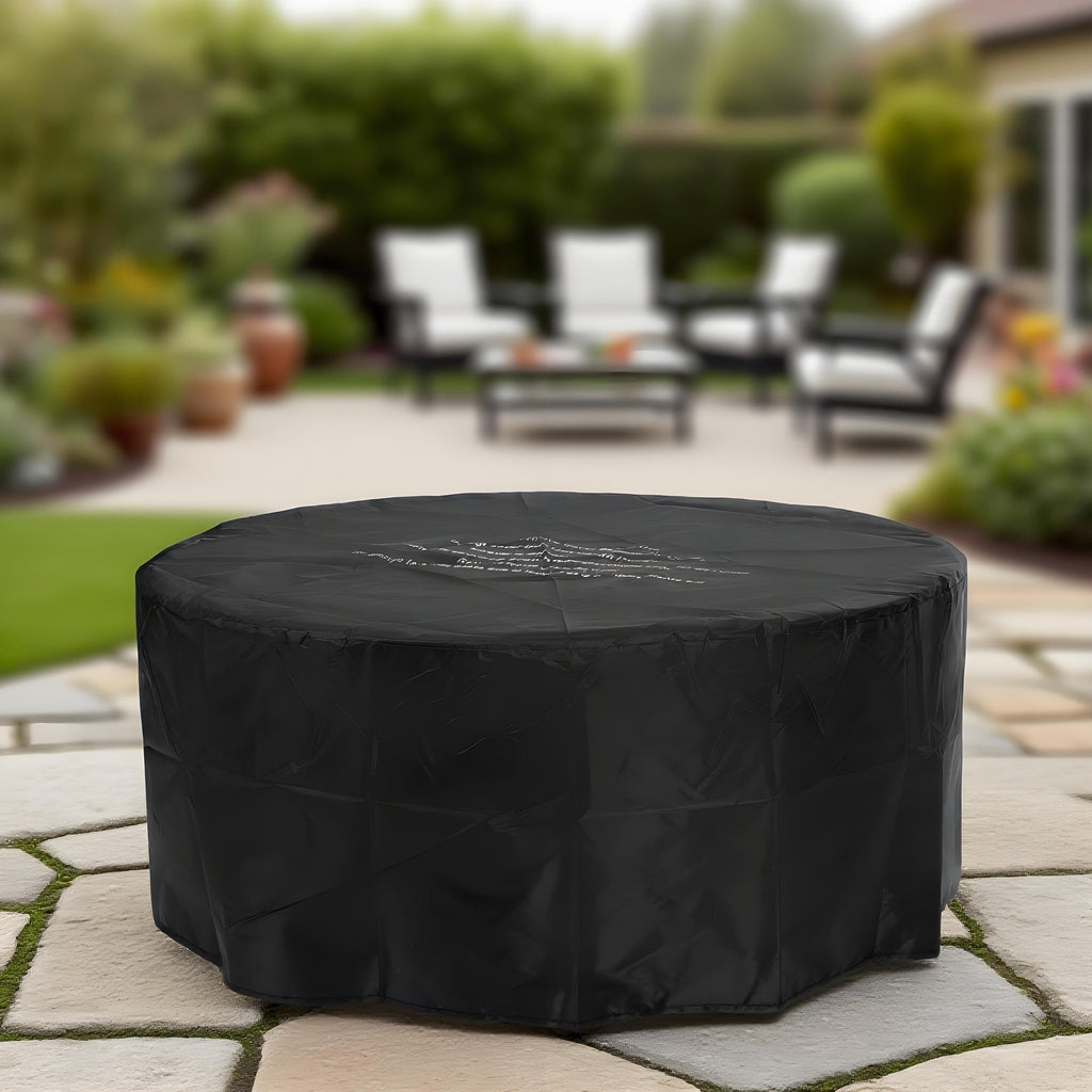 34-Inch Round Propane Fire Pit Table