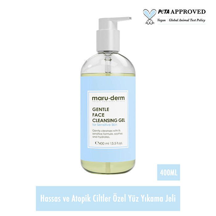 Gentle Facial Cleanser for Sensitive Skin 400ml - Non-Irritating | Maruderm