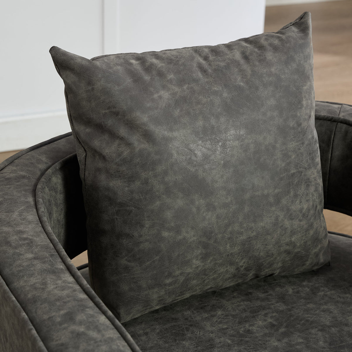 29.1"W Swivel Accent Open Back Barrel Chair
