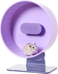 Silent Hamster Wheel 8.7 Inch Dual-Bearings Small Animals Quiet Running Exercise Wheels, Height Adjustable for Dwarf Hamsters, Gerbils, Mice, Hedgehog, Lemmings, or Other Small Pets,Taro Purple