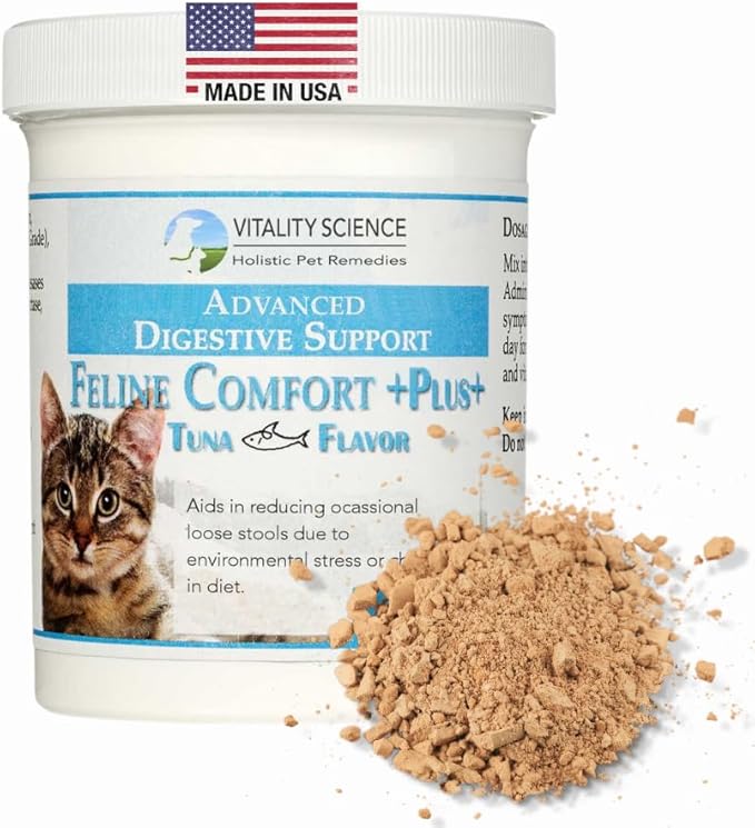 Feline Comfort Plus, Extra Drying Digestive Aid, GI Support Helps with Vomiting and Diarrhea, 100% Additive Free (Liver, Small)