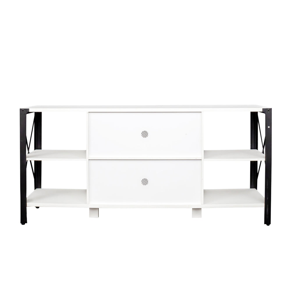 Industrial TV Stand for Living Room and Bedroom