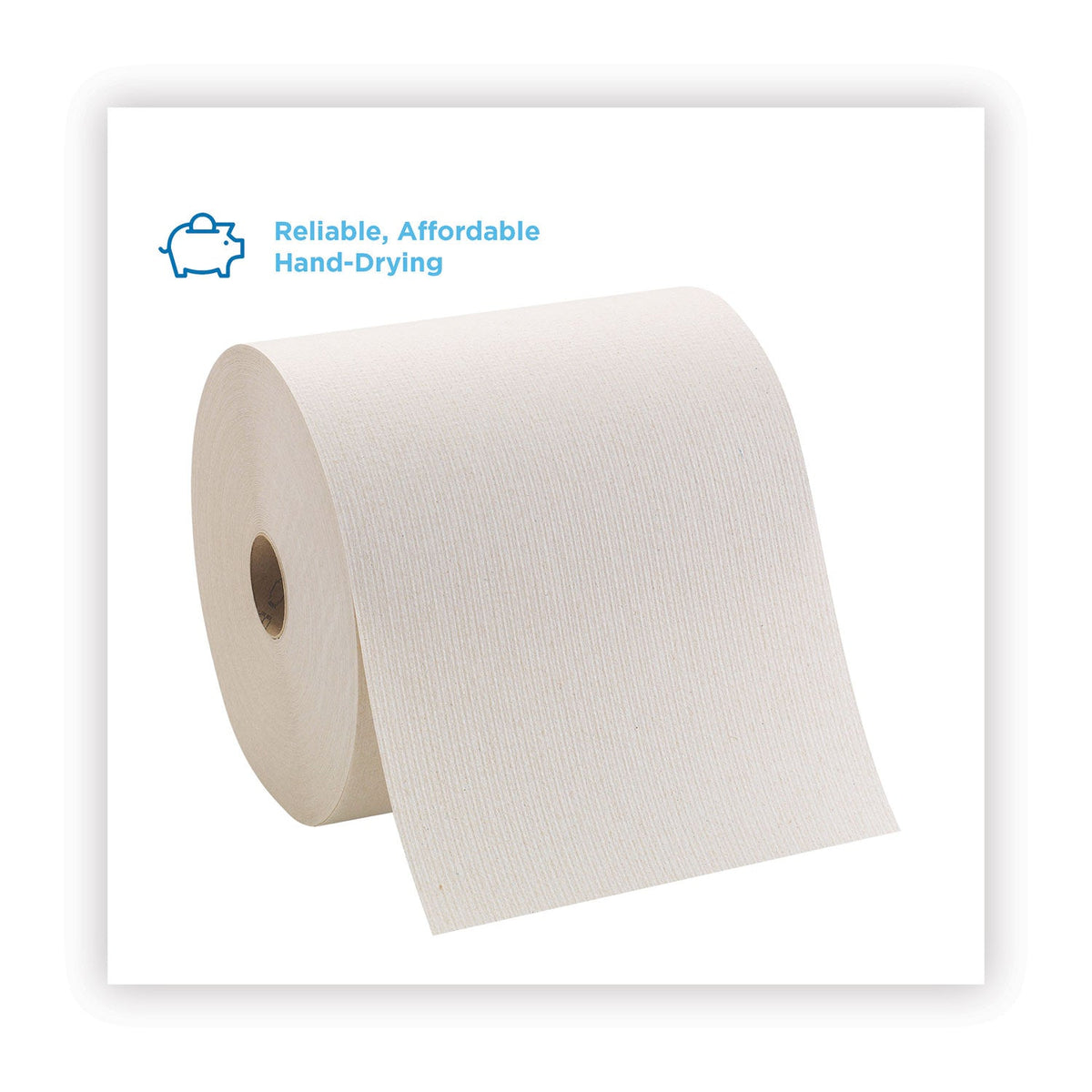 Georgia Pacific Pacific Blue Basic Nonperforated Paper Towels, 7.78 x 800 ft, Brown, 6 Rolls/Carton