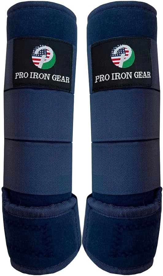 Horse Medicine Brushing Boots Leg Wraps Protection Gear Set of 2 and Set of 4 in 14 Colors