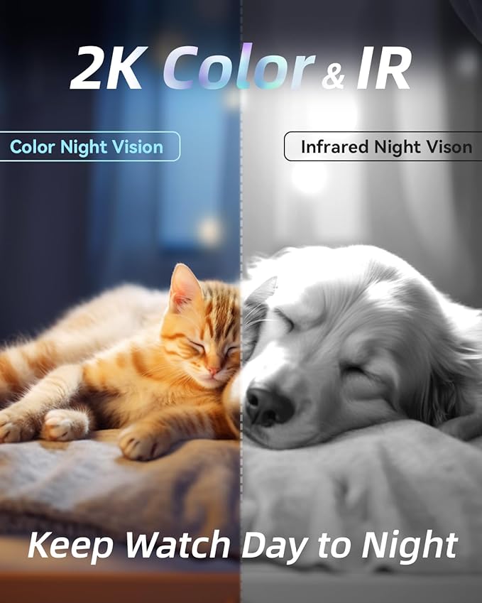blurams Pet Camera 2K, Dog Camera with Phone App, 360° PTZ Indoor Cameras for Home Security Indoor, Color Night Vision, 2-Way Talk, Motion Detection&Tracking, Cloud&SD(2.4GHz Only)