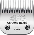 Audoc 4FC Blade Detachable Pet Clipper Replacement Blades, Ceramic and Stainless Steel, Compatible with Andis, Oster, and Wahl Clippers