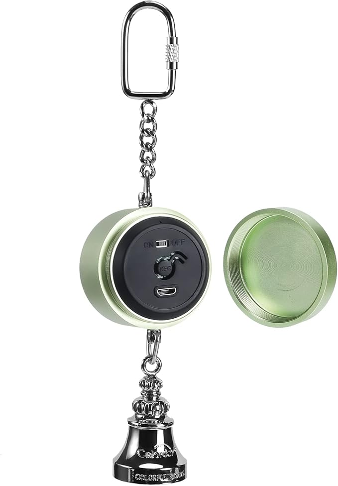 Colorday Bird Toys Parrot Talking Coach & Interactive Voice Bell for Parakeet, African Grey, Amazon Parrots, Quaker, Cockatiel, Conure (Green)