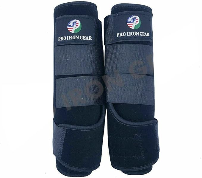 Horse Medicine Brushing Boots Leg Wraps Protection Gear Set of 2 and Set of 4 in 14 Colors