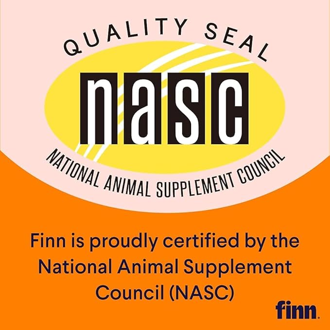 Finn Hip and Joint Supplement for Dogs | Glucosamine, Chondroitin & MSM for Joint and Mobility Support | with Turmeric, BioPerine and B-Vitamins | 90 Soft Chews