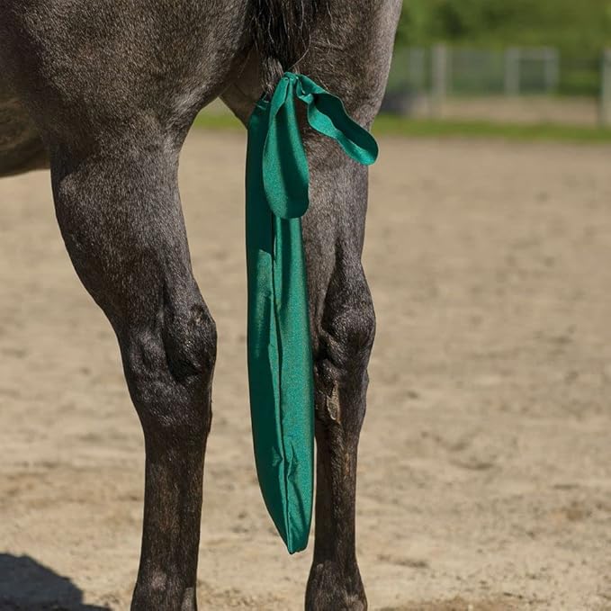 UltraFlex Lycra Tail Bag for Horses | Package of 3 | 24" Long | UV Protection | Smooth Stretch Fit | Keeps Tails Clean & Braided